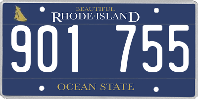 RI license plate 901755