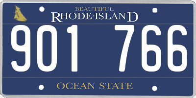 RI license plate 901766
