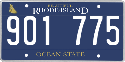 RI license plate 901775
