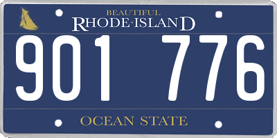 RI license plate 901776