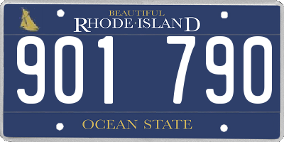 RI license plate 901790