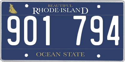 RI license plate 901794