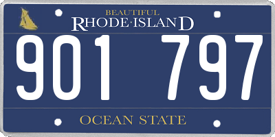 RI license plate 901797