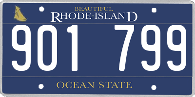 RI license plate 901799