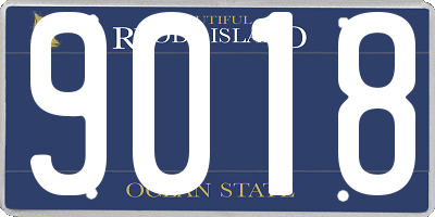 RI license plate 9018