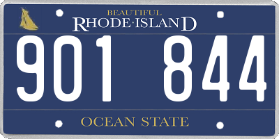 RI license plate 901844