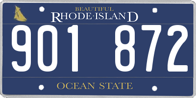 RI license plate 901872
