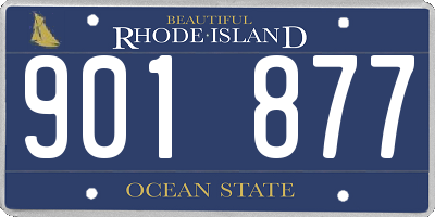 RI license plate 901877