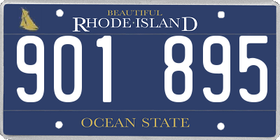 RI license plate 901895