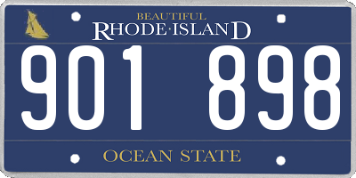 RI license plate 901898