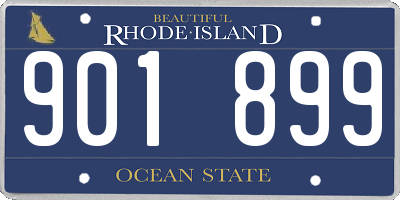 RI license plate 901899