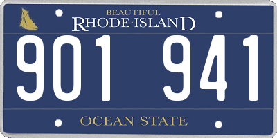 RI license plate 901941