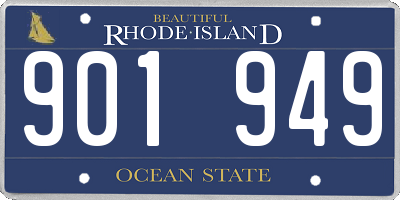 RI license plate 901949