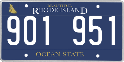 RI license plate 901951