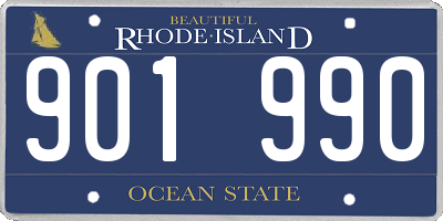 RI license plate 901990