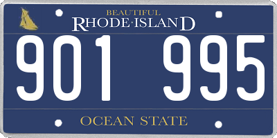 RI license plate 901995