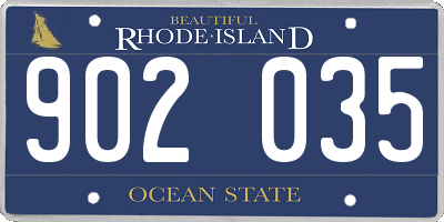 RI license plate 902035