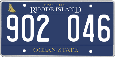 RI license plate 902046