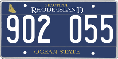 RI license plate 902055