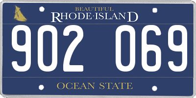 RI license plate 902069