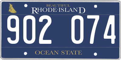 RI license plate 902074