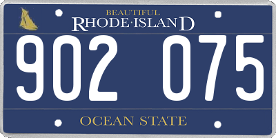 RI license plate 902075