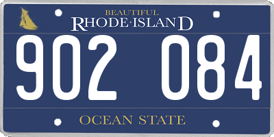 RI license plate 902084