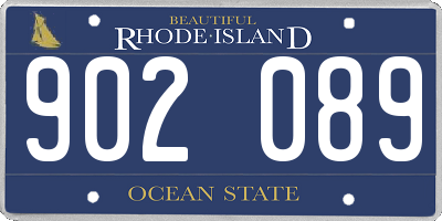 RI license plate 902089