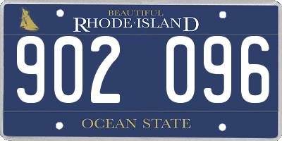 RI license plate 902096