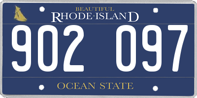 RI license plate 902097