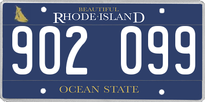 RI license plate 902099