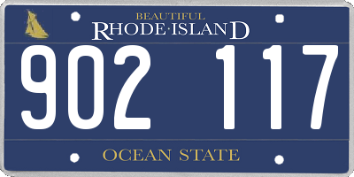 RI license plate 902117