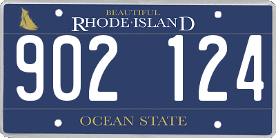 RI license plate 902124