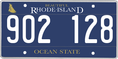RI license plate 902128