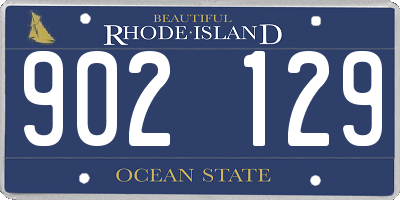 RI license plate 902129