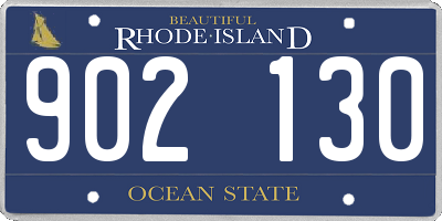 RI license plate 902130