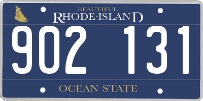 RI license plate 902131