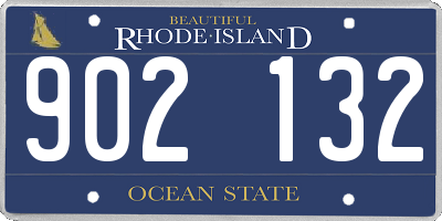 RI license plate 902132