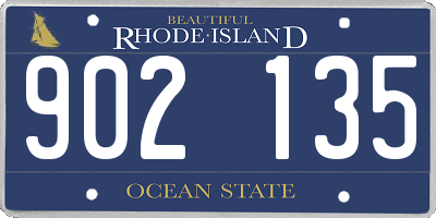 RI license plate 902135
