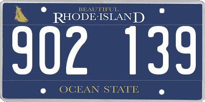 RI license plate 902139