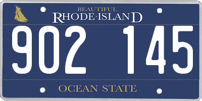 RI license plate 902145