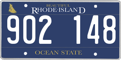 RI license plate 902148