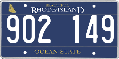 RI license plate 902149