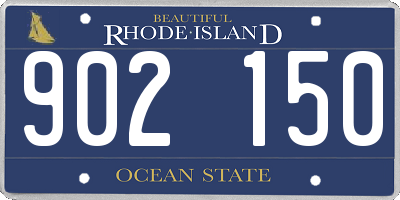 RI license plate 902150