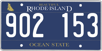 RI license plate 902153