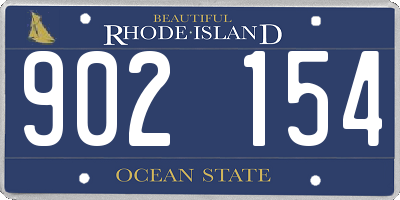 RI license plate 902154