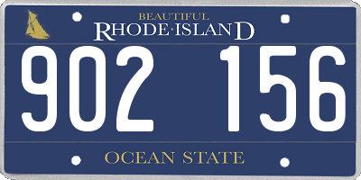 RI license plate 902156