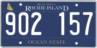 RI license plate 902157