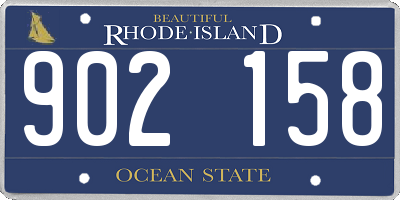 RI license plate 902158