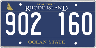 RI license plate 902160
